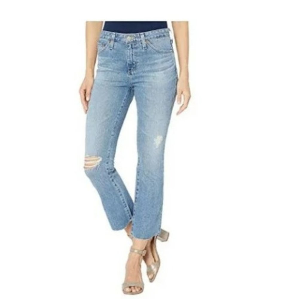 AG Adriano Goldschmied The Jody Crop high rise flare crop size 25R